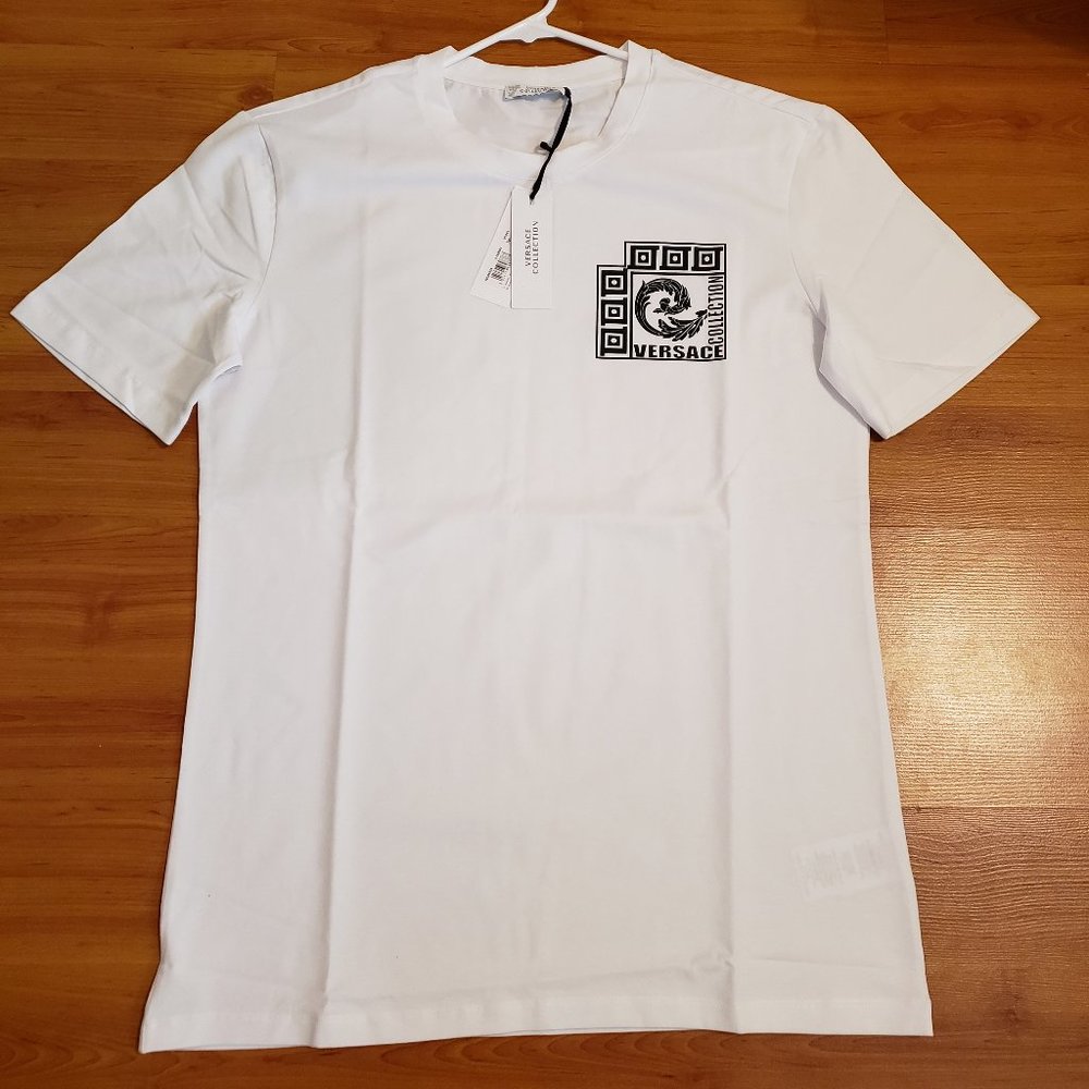 Versace Collection Men's Slim Fit White T-Shirt